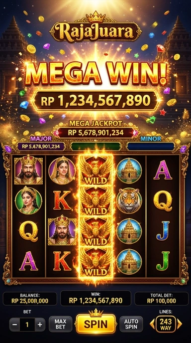 Cuplikan layar menu unduhan rajajuara untuk perangkat Android